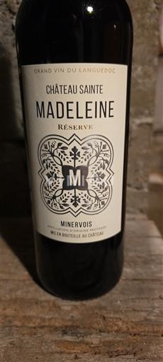 Languedoc Minervois Château Sainte Madeleine Réserve 2020