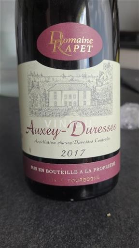 Burgund Auxey-Duresses Domaine Rapet 2017