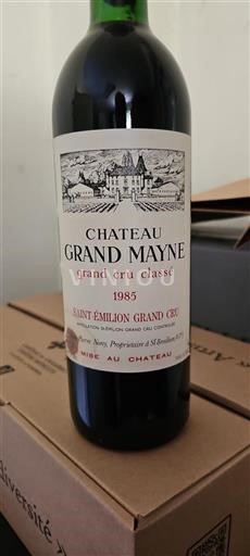 Bordeaux Saint-Émilion Grand Cru Grand Cru Château Grand Mayne 1985