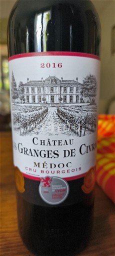 Bordeaux Médoc Cru Bourgeois Château Les Granges de Civrac 2016