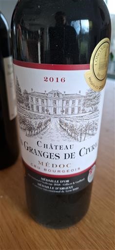 Bordeaux Médoc Cru Bourgeois Château Les Granges de Civrac 2016