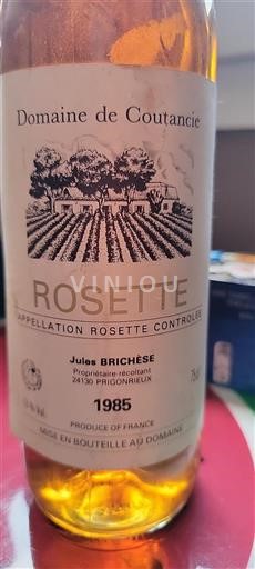 Southwest Rosette Domaine Coutancie 1985