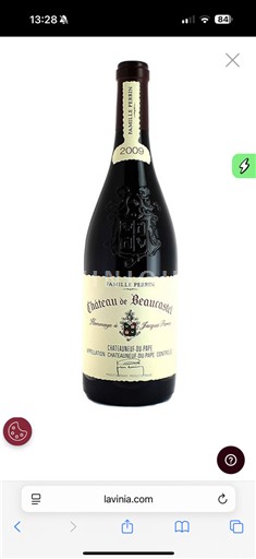 Vallée du Rhône Châteauneuf-du-pape Château Beaucastel Hommage à Jacques Perrin 2009