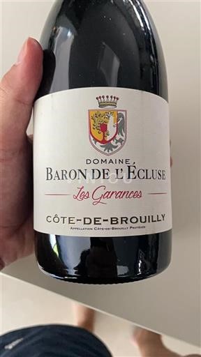 Beaujolais Côte de Brouilly Baron de l'Écluse Les Garances 2020