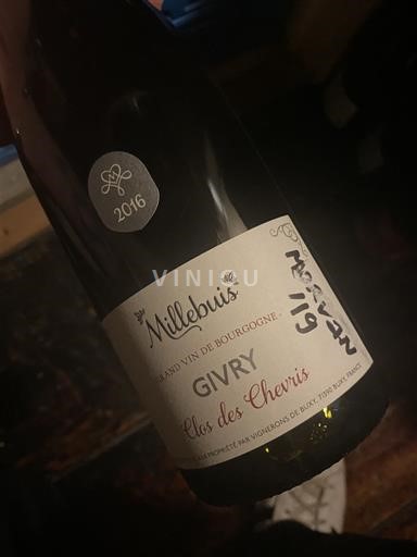 Bourgogne Givry Millebuis Clos des Chevris 2019