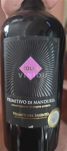 Апулія Примитиво ді Мандурія Vigneti del Salento Zolla Без вінтажу