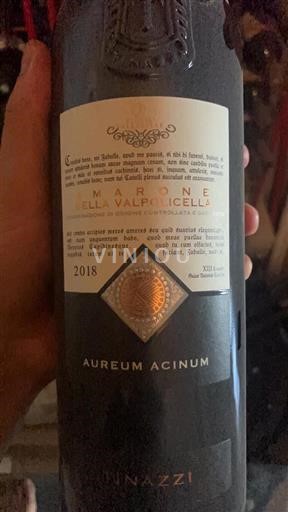 Veneto Amarone della Valpolicella Azienda Agricola Montagnani Aureum Acinum 2018