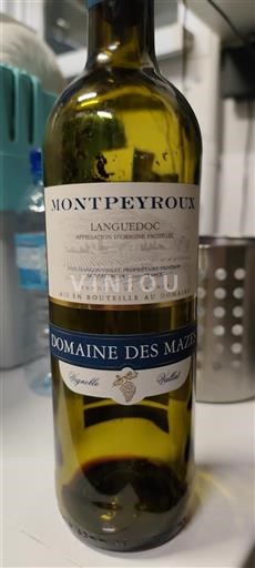 Vin Rouge sec Domaine Des Mazes Non millésimé France Languedoc AOC
