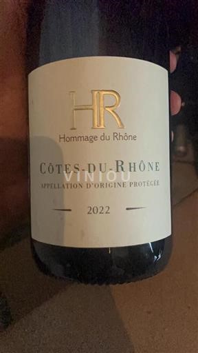 Valle del Rodano Côtes-du-Rhône Hommage du Rhône 2022