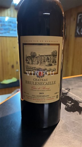 Burdeos Côtes-de-bourg Château Brulesécaille 2019