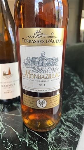 Vin Rouge moelleux Terrasses Autan 2014 France Sud-Ouest Monbazillac AOC
