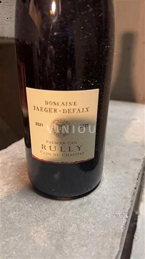 Borgogna Rully Premier Cru Domaine Jaeger-Defaix Clos du Chapitre 2021