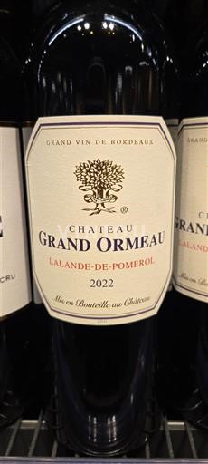 Bordéus Lalande-de-Pomerol Château Grand Ormeau 2022