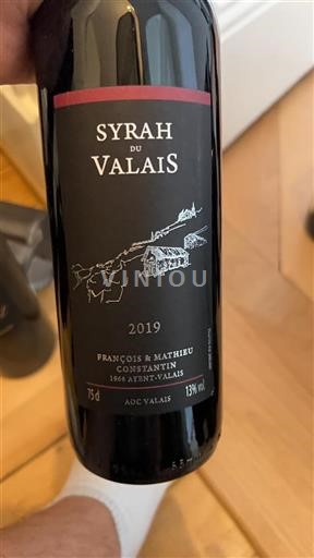 Vin Rouge sec François & Mathieu Constantin 2019 Suisse Valais AOC