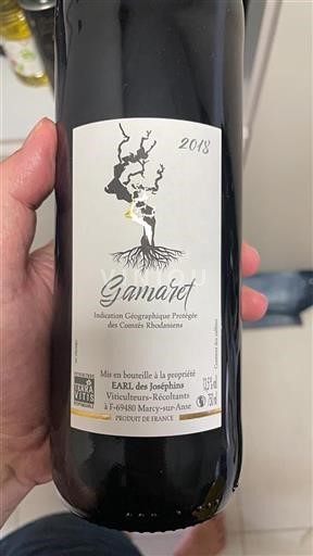 Alpi e Paesi Rodaniani Comté Rodano Domaine Des Joséphins Gamaret 2018