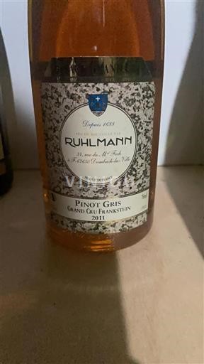 Alsácia Não especificado Grand Cru Ruhlmann Pinot Gris Grand Cru Frankstein 2011