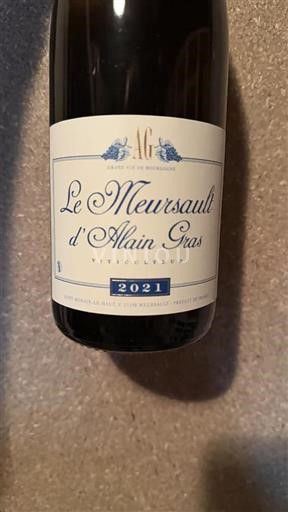 Borgogna Meursault Alain Gras Le Meursault 2021