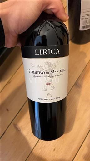Apulia Primitivo di Manduria Produttori di Manduria Lirica 2017