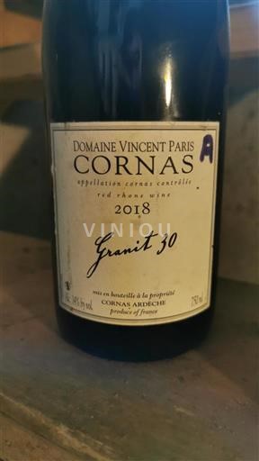 Rhône Valley Cornas Domaine Vincent Paris Granit 30 2018