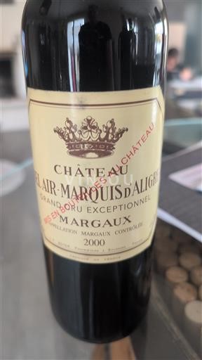 Bordeaux Margaux Château Bel-Air Marquis Aligre 2000