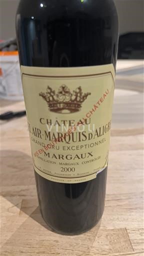 Burdeos Margaux Château Bel-Air Marquis Aligre 2000
