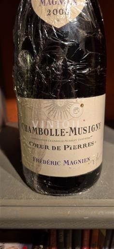 Burgundi Chambolle-Musigny Frédéric Magnien Coeur de Pierres 2008
