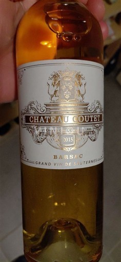 Bordeaux Barsac Grand Cru Château Coutet 2015