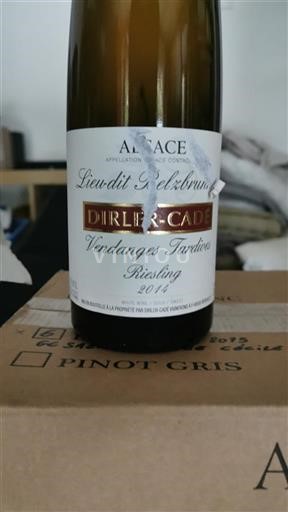 Alsasko Grand Cru Dirler-Cadé Lieu-dit Belzbrunnel 2014