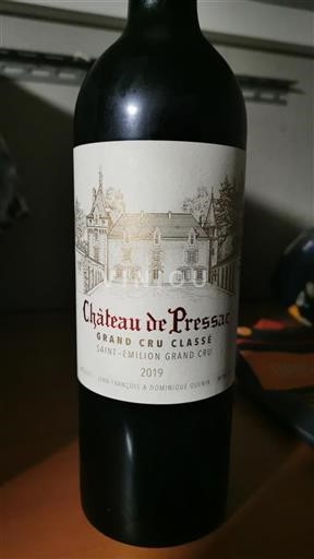 Bordeaux Saint-Émilion Grand Cru Grand Cru Château Pressac 2019