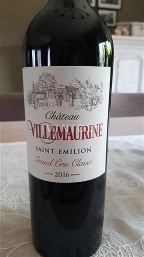 Bordeaux Saint-Émilion Grand Cru Classé Château Villemaurine 2016