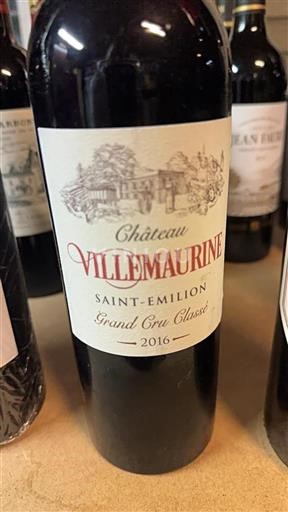 Bordeaux Saint-Émilion Grand Cru Classé Château Villemaurine 2016