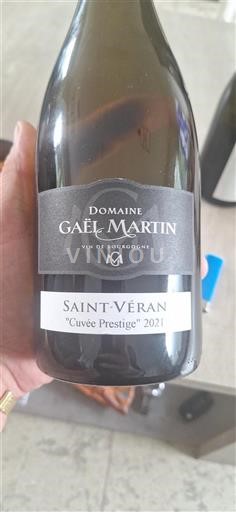 Bourgondië Saint-Véran Domaine Gaël Martin Prestige 2021