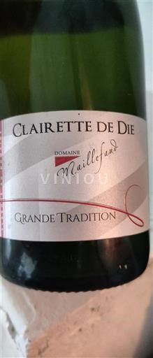Rona dolina Clairette de Die Domaine Maillefaud Grande Tradition Neleten.
