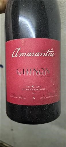 Loire Valley Chinon Christophe Baudry & Jean-Martin Dutour Amaranthe 2021