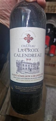 Bordeaux Saint-Émilion Grand Cru Grand Cru La Croix Calendreau 2018