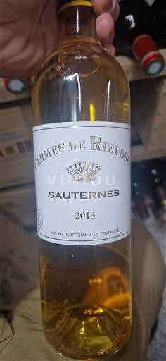 Bordeaux Sauternes Carmes de Rieussec 2013