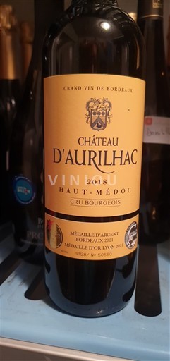 Bordeaux Haut-Médoc Cru Bourgeois Château Aurilhac 2018