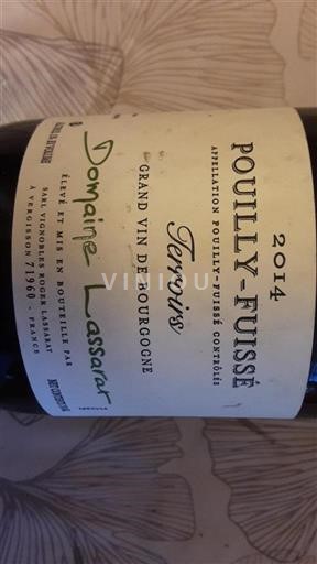 Burgundi Pouilly-fuissé Domaine Lassarat Terroirs 2014