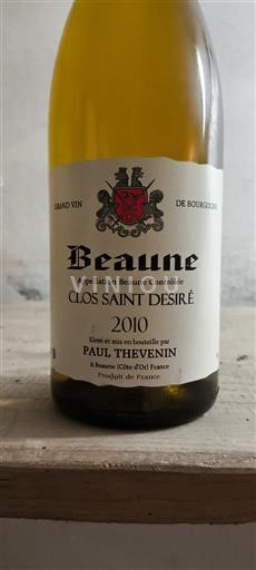 Borgonha Beaune Paul Thevenin Clos Saint Desiré 2010