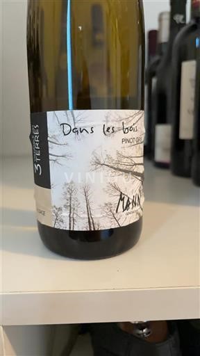 Alsazia Pinot grigio Vignoble des 3 Terres Dans les bois 2020