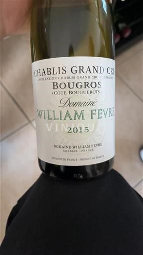 Borgoña Chablis Grand Cru Domaine William Fèvre Bougros C%c3%b4te Bouguerots 2015