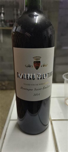 Bordeaux Montagne-saint-émilion Château Treytins 2014