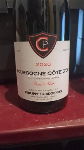 Borgoña Borgoña Côte d'Or Philippe Cordonnier Pinot Noir 2020