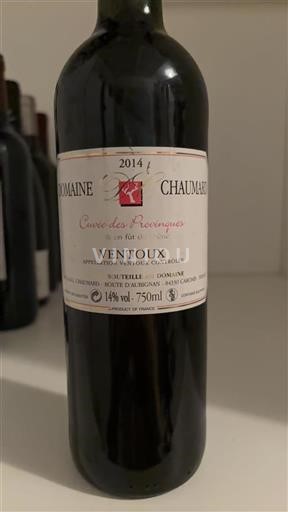 Vallée du Rhône Ventoux Domaine Chaumard des Provinques 2014