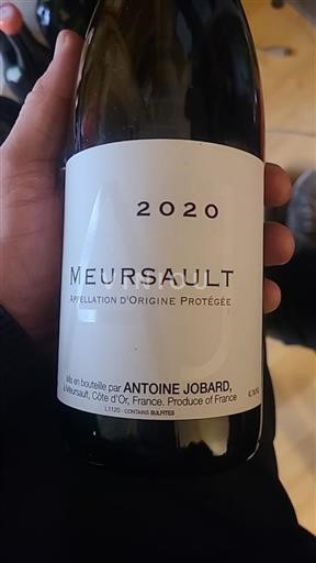 Bourgogne Meursault Antoine Jobard 2020
