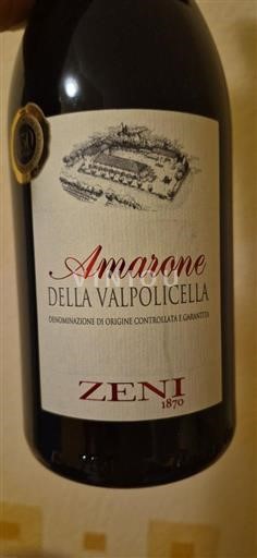 Vina Rouge sec Zeni 2021 Italija Benecija Amarone della Valpolicella DOCG
