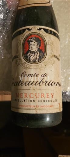 Burgundy Mercurey Château Comte de briand 1966