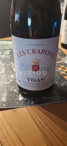 Vin Rouge sec Les Crapons Non millésimé France Vallée du Rhône AOC