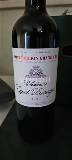 Bordéus Saint-Émilion Grand Cru Grand Cru Château Capet Duverger 2020