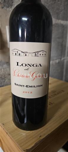 Vin Rouge sec Longa Château Gessan 2012 France Bordeaux Saint-Émilion AOC